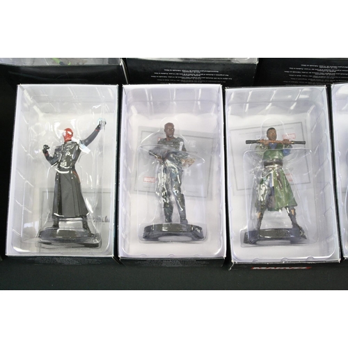 1457 - 55 Boxed Eaglemoss Marvel  metal figures, all variants, to include Daredevil, Guardians of the Galax... 