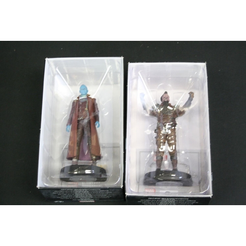 1457 - 55 Boxed Eaglemoss Marvel  metal figures, all variants, to include Daredevil, Guardians of the Galax... 