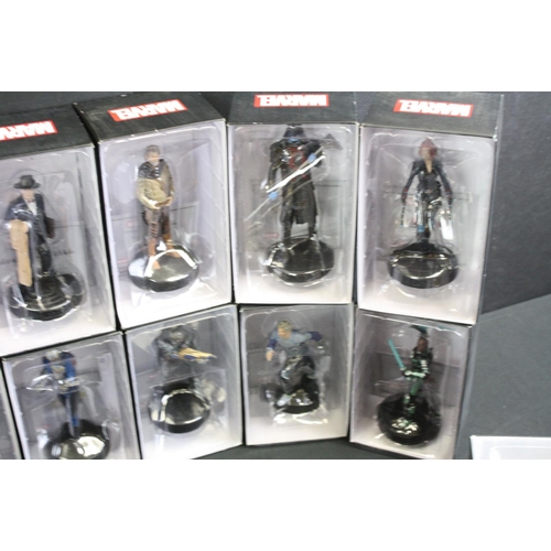 1457 - 55 Boxed Eaglemoss Marvel  metal figures, all variants, to include Daredevil, Guardians of the Galax... 