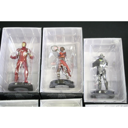 1457 - 55 Boxed Eaglemoss Marvel  metal figures, all variants, to include Daredevil, Guardians of the Galax... 