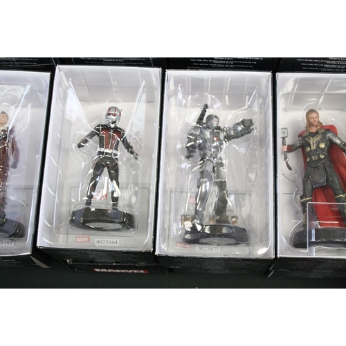 1457 - 55 Boxed Eaglemoss Marvel  metal figures, all variants, to include Daredevil, Guardians of the Galax... 