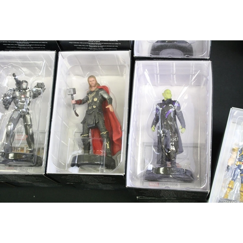 1457 - 55 Boxed Eaglemoss Marvel  metal figures, all variants, to include Daredevil, Guardians of the Galax... 