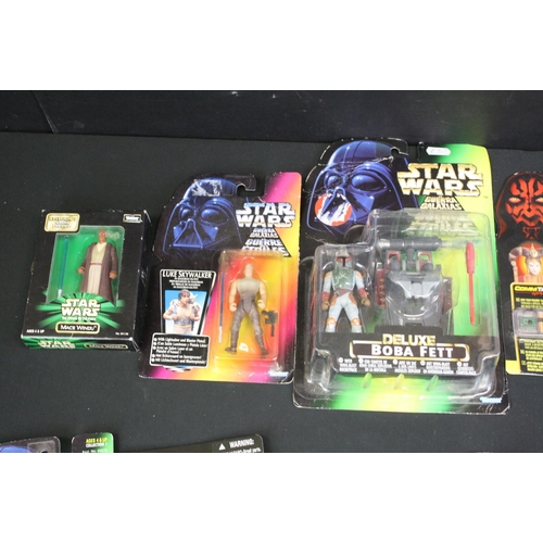 1458 - Star Wars - Collection of Star Wars figures to include 21 x carded Hasbro/Kenner figures (Luke Skywa... 