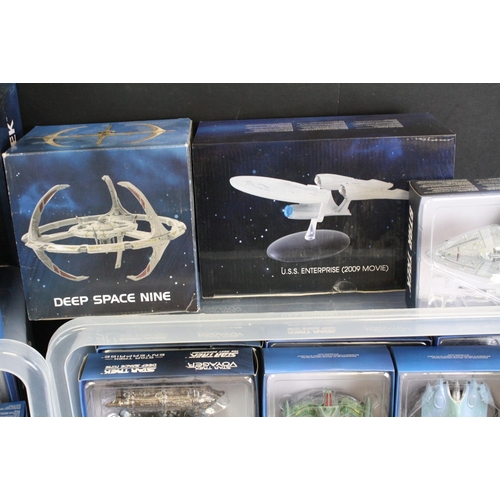 1460 - 80 boxed Eagle Moss Star Trek models to include U.S.S Vengeance, U.S.S Enterprise (2009 movie), S.S ... 