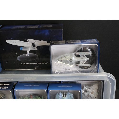 1460 - 80 boxed Eagle Moss Star Trek models to include U.S.S Vengeance, U.S.S Enterprise (2009 movie), S.S ... 