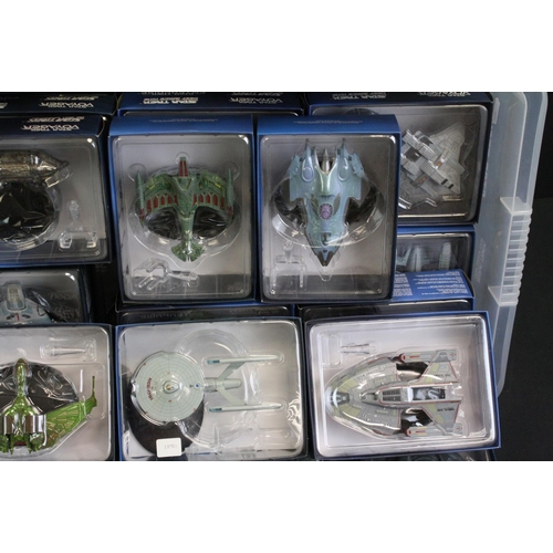 1460 - 80 boxed Eagle Moss Star Trek models to include U.S.S Vengeance, U.S.S Enterprise (2009 movie), S.S ... 