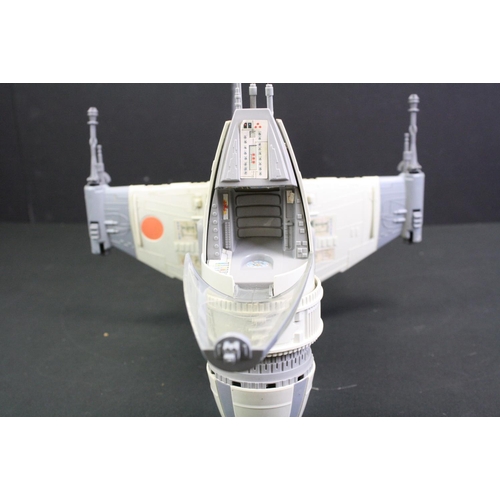 1477 - Star Wars - Three Original play worn Star Wars Vehicles to include Slave I (missing ramp), B-Wing, &... 