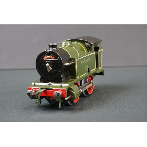 228A - Boxed Hornby O gauge L456 No 1 Southern 29 Tank Locomotive with key, minimal play wear, vg overall, ... 