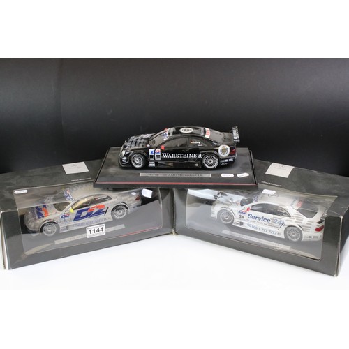 1144 - Two Boxed Mercedes-Benz Edition Motorsport 1/18 scale diecast models to include Service 24h AMG Merc... 