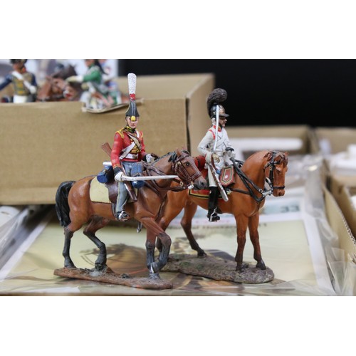 1328 - Around 75 Del Prado Cavalry figures, some with magazines