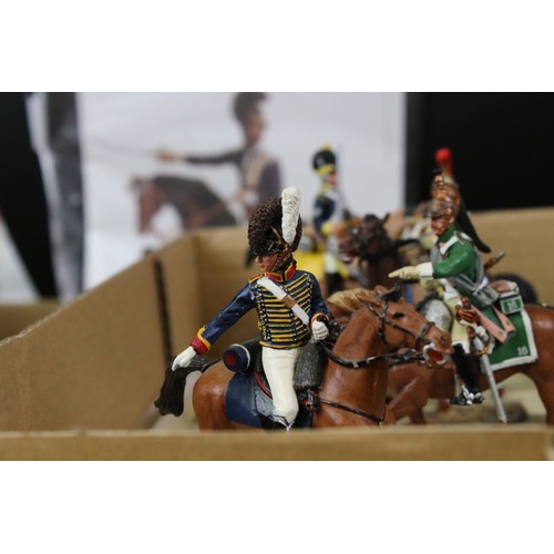 1328 - Around 75 Del Prado Cavalry figures, some with magazines