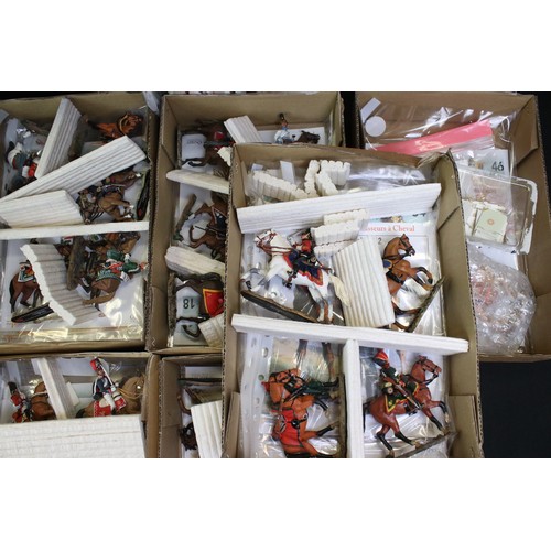 1328 - Around 75 Del Prado Cavalry figures, some with magazines