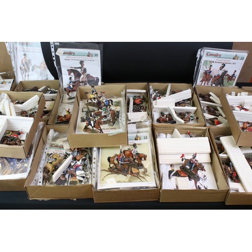 1328 - Around 75 Del Prado Cavalry figures, some with magazines