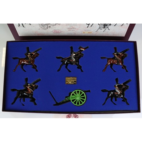 1303 - Boxed ltd edn Britains 5197 The Crimean War The Charge of The Light Brigade 1854 figure set, complet... 