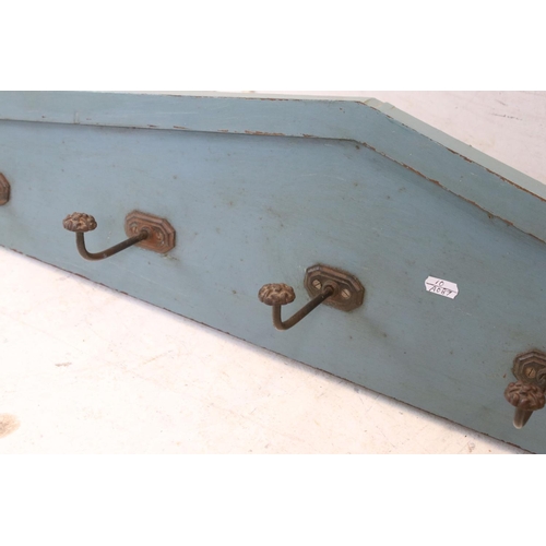 575 - Set of five 19th century coat hooks