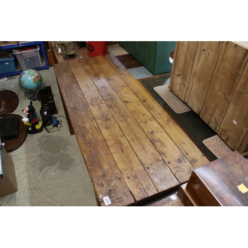 649 - Vintage pine kitchen work table