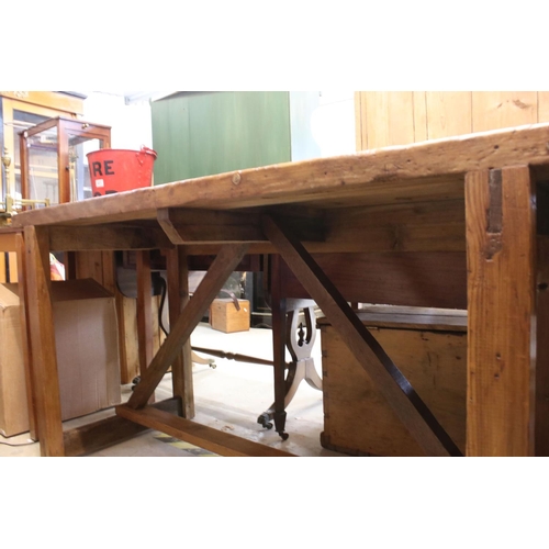 649 - Vintage pine kitchen work table