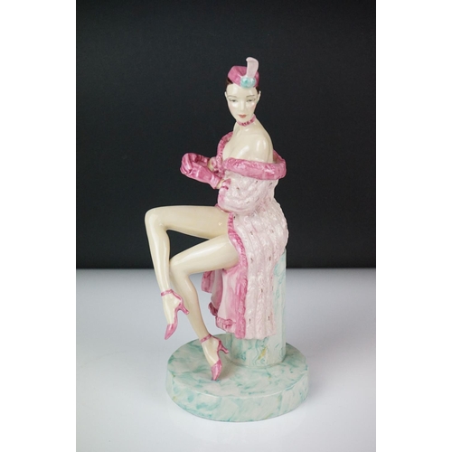 17 - Two Kevin Francis ltd edn Art Deco style porcelain figures to include ' La Femme Fatal ' and ' Evang... 