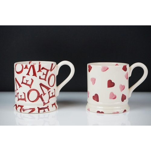 20 - Collection of 10 items of Emma Bridgewater, to include a 'Love' teapot & cover (19cm high), Spongewa... 