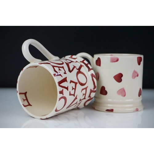 20 - Collection of 10 items of Emma Bridgewater, to include a 'Love' teapot & cover (19cm high), Spongewa... 