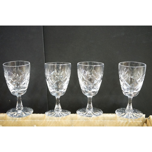 25 - Collection of over 60 pieces of cut glassware to include Webb, Edinburgh Crystal, Royal Doulton, etc... 