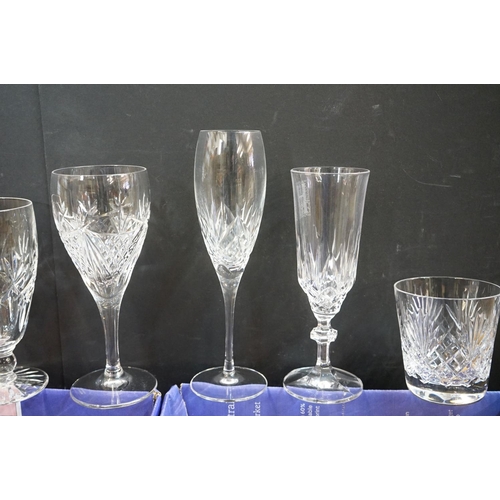 25 - Collection of over 60 pieces of cut glassware to include Webb, Edinburgh Crystal, Royal Doulton, etc... 