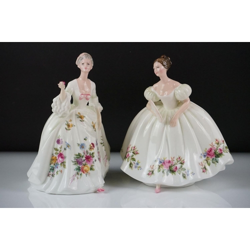 79 - Eight Royal Doulton porcelain lady figures to include HN 2477 Denise, HN 3354 Yours Forever, HN 2807... 