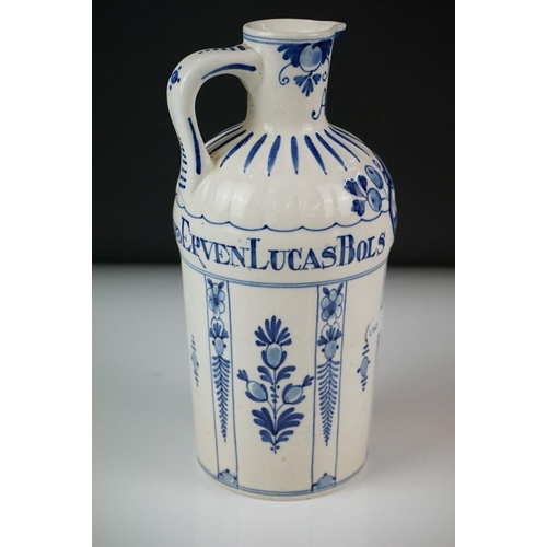 80 - Group of mixed glass and ceramics to include a Royal Delft bottle jug commemorating 325 years of Erv... 