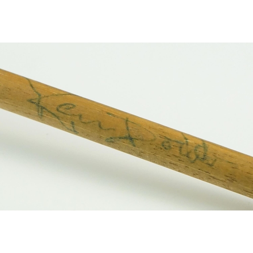 30 - Original 1980's Ken Dodd Wool Tickling / Tickle Stick, the cane handle signed ' For Mark, Happiness ... 