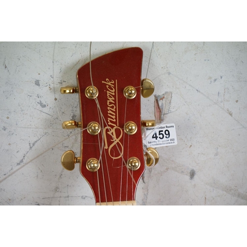 459 - Brunswick Electro-Acoustic Guitar, Red, model no. BTK60MPK