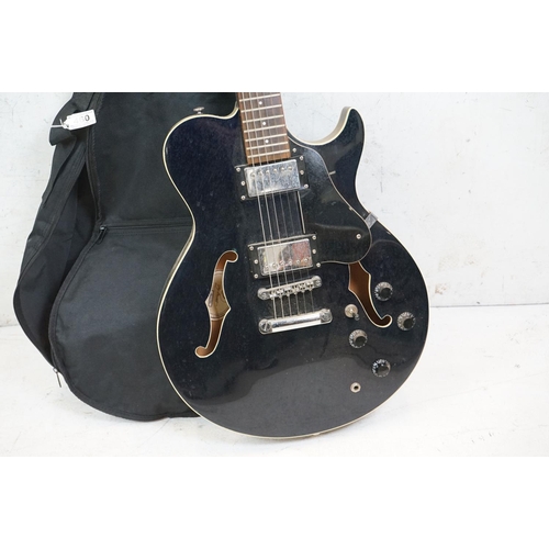 460 - Samick ' Greg Bennett design Royale ' Electric Guitar, model no. RL-1/TBL, in soft carry case