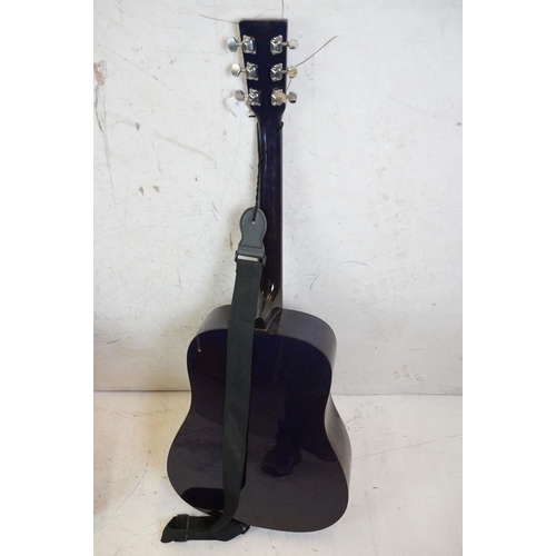 462 - Two Acoustic Guitars - Martin Smith model no. w4U0-BL-Pk and Nevada model no. w-400