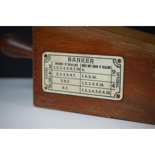 177 - Early 20th Century French wooden card tray stamped for JCST & Cie, Paris France. Licence exclusive -... 