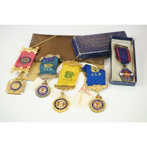 322 - Collection of RAOB medals to include four silver examples