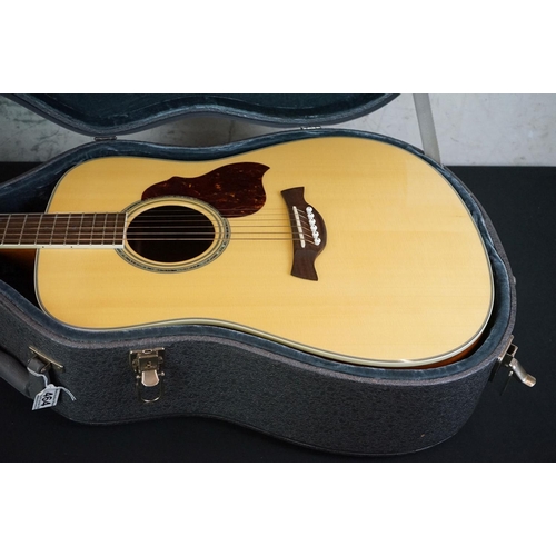 464 - Crafter Six String Acoustic Guitar, serial no. 05102024, contained in a Stagg Hard Case