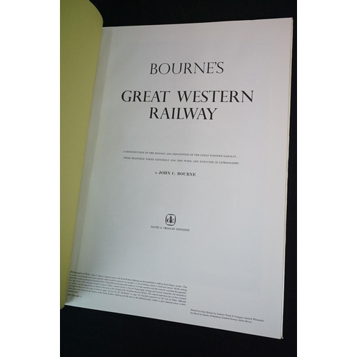 469 - Books - Large Volume of Bourne's Great Western Railways David and Charles Reprints dated 1971 togeth... 