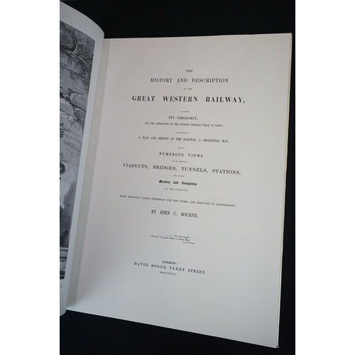 469 - Books - Large Volume of Bourne's Great Western Railways David and Charles Reprints dated 1971 togeth... 