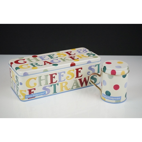 82 - Emma Bridgewater Polka Dot pattern ceramics to include a nesting hen egg basket with polka dot and b... 