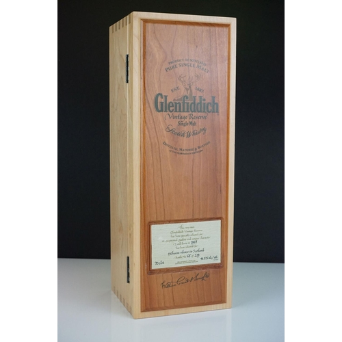 336 - A bottle of Glenfiddich Vintage Reserve-35 year old-1963, Distilled, matured & bottled by William Gr... 