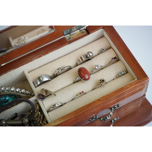 348 - A collection of mainly sterling silver jewellery to include Bracelets, Bangles, Necklaces and pendan... 