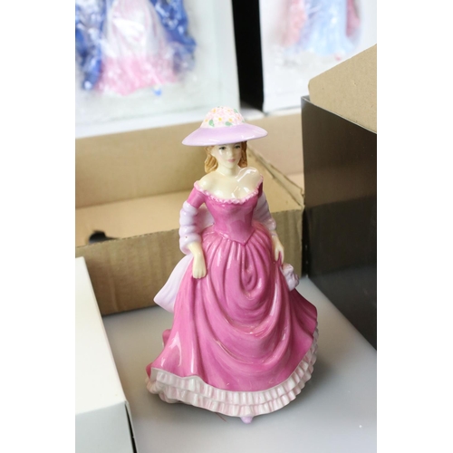 101 - Four Boxed Royal Doulton lady figures to include an International Collectors Club HN 4597 Summer Bre... 