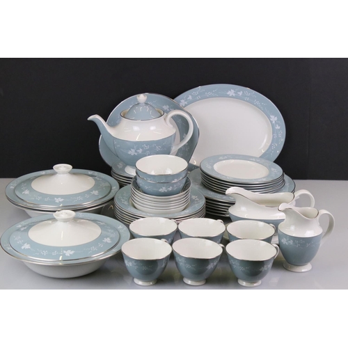 112 - Royal Doulton ' Reflection ' pattern tea and dinner service, to include a teapot & cover, 6 teacups ... 