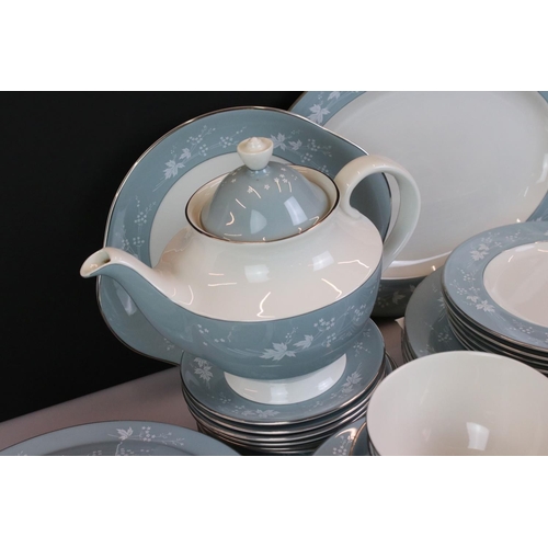 112 - Royal Doulton ' Reflection ' pattern tea and dinner service, to include a teapot & cover, 6 teacups ... 