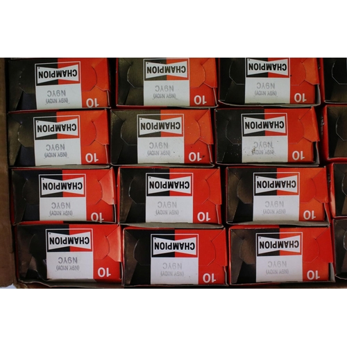 425 - Large quantity of Champion spark plugs, No. N9YC for MG A Series vehicles, mostly contained in five ... 