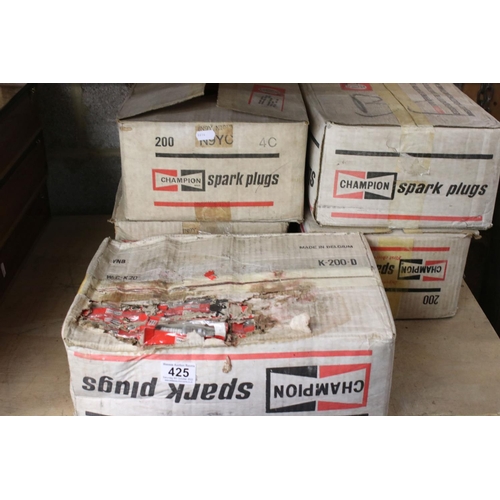 425 - Large quantity of Champion spark plugs, No. N9YC for MG A Series vehicles, mostly contained in five ... 