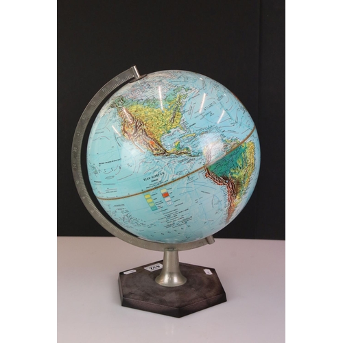 432 - Retro Scan-Globe Danmark Desk Globe dated 1972, 42cm high