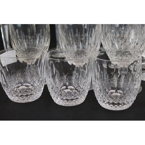 83 - Collection of Waterford Crystal ' Colleen ' pattern cut glassware to include 10 wine glasses, 9 gobl... 