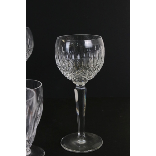 83 - Collection of Waterford Crystal ' Colleen ' pattern cut glassware to include 10 wine glasses, 9 gobl... 