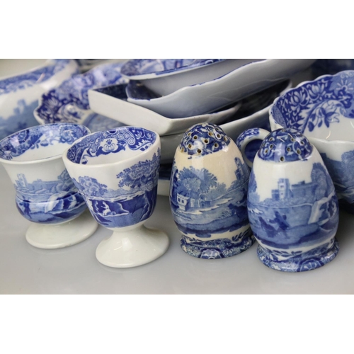 95 - Collection of Copeland Spode's Italian Blue and White Dinner and Tea ware plus some later Spode Ital... 