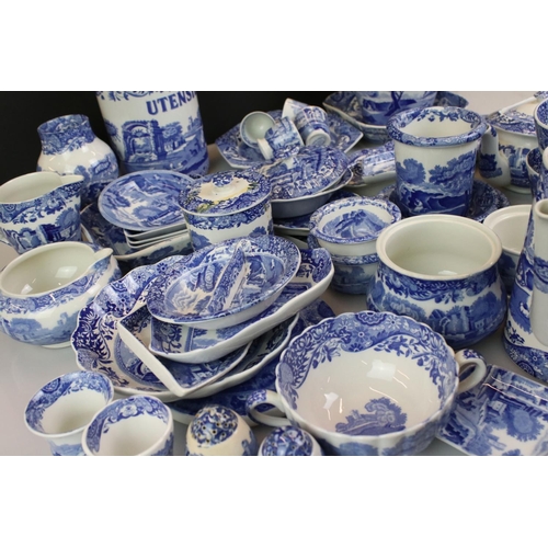 95 - Collection of Copeland Spode's Italian Blue and White Dinner and Tea ware plus some later Spode Ital... 